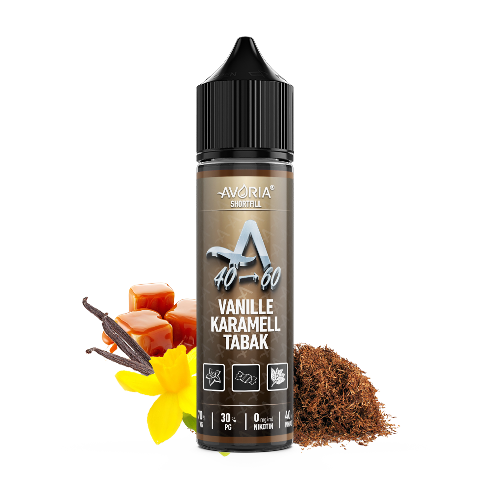 Avoria - Vanille - Karamell - Tabak Shortfill Liquid 40ml